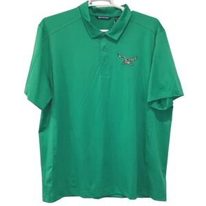 NWT Cutter & Buck Philadelphia Eagles Golf Polo Shirt Green DryTec - XXL